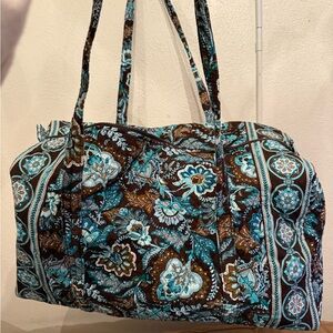 Vera Bradley Duffle Bag + Wallet in Java Blue. BRAND NEW, VINTAGE.